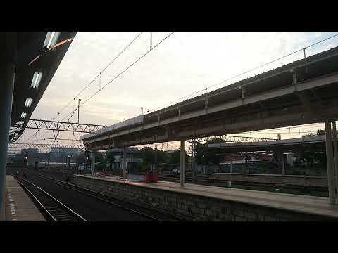 Kereta Api Bangunkarta Bertemu KA Bima di Tikungan Stasiun Jatinegara!! #keretaapi