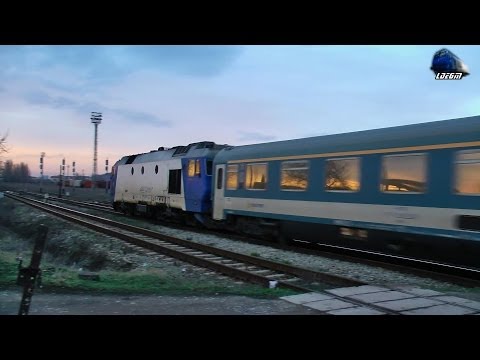 Two Trains on Sunset - Doua Trenuri pe Apus in Oradea Est Triaj