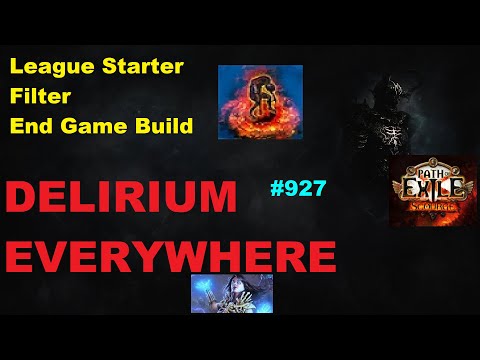 [POE] Delirium Everywhere - Zombie League Starter, Filter, & End Game Build in 3.16 Scourge - 927