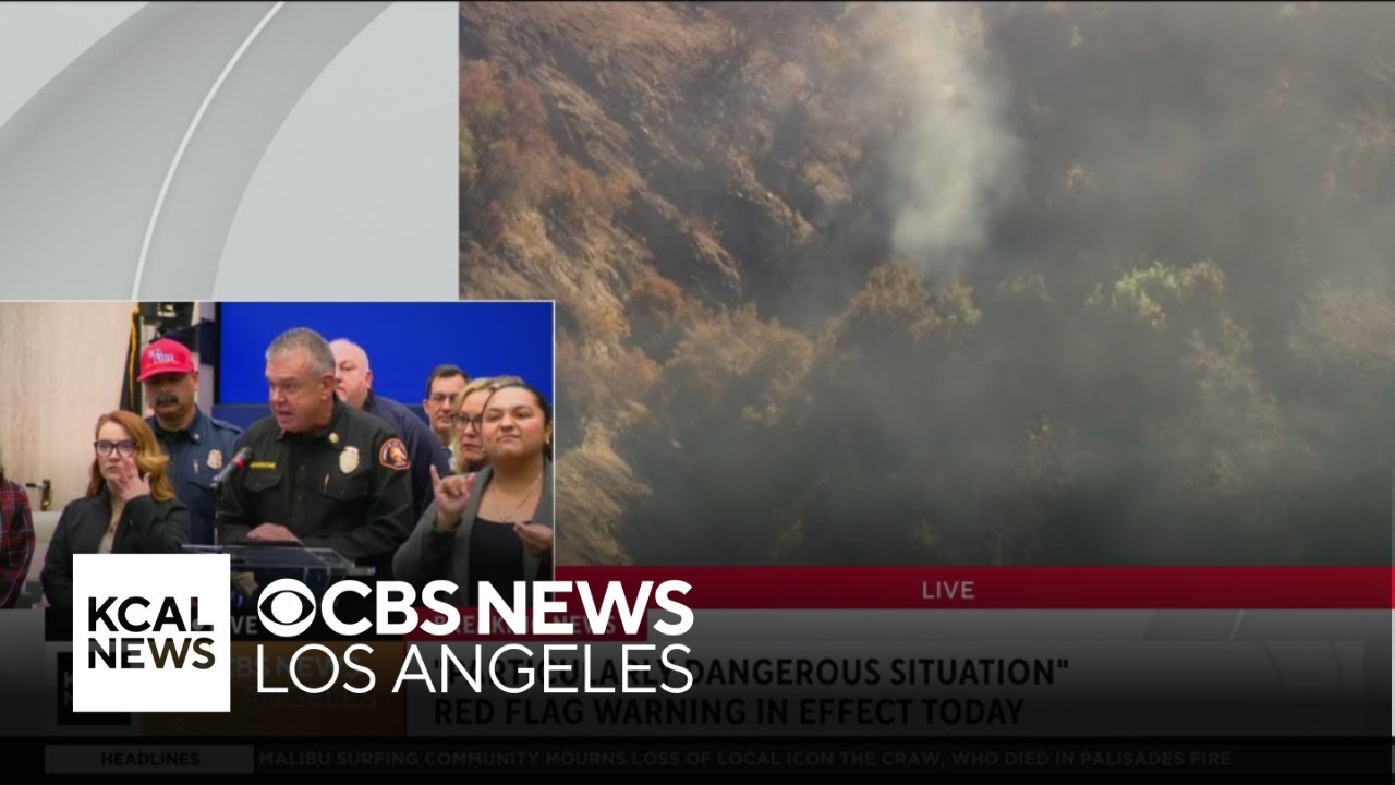 Los Angeles officials give an update on the Southern California Wildfires