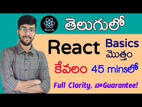 React full course in telugu in 45 minutes | Complete React.js course | Vamsi Bhavani