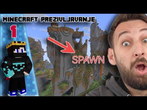 Minecraft PREŽIVLJAVANJE #1 – Čudan početak... nisam očekivao OVO 😳