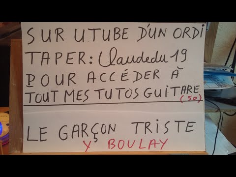 LE GARCON TRISTE DE ISABELLE BOULAY  /  ACCORDS GUITARE