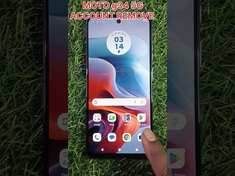 How To Remove Gmail Account From Moto G34 5G ⚡ Moto G34 5G Google Account Kaise Hataye 🔥🔥 #shorts