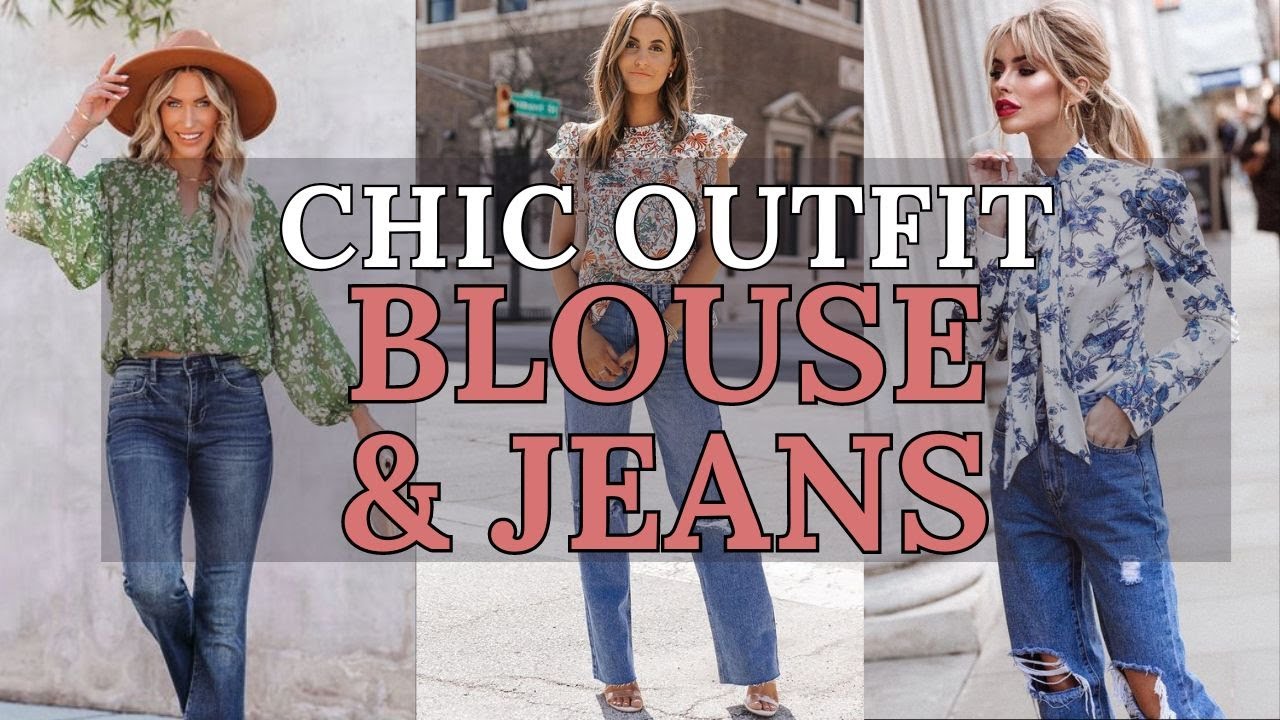 2024 Fashion Trends | Styling Floral Print Blouses with Jeans: Effortless Chic Outfit Ideas