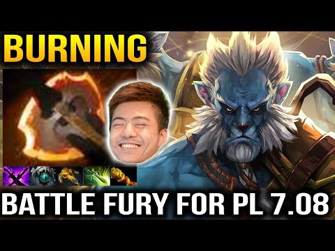 Burning Phantom Lancer Battle Fury First Item Dota 2