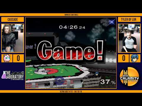 Ultra S@LT #131 | Cascade (Puff) vs Tyler of Lor (Marth) - Winners Semi Finals - Melee