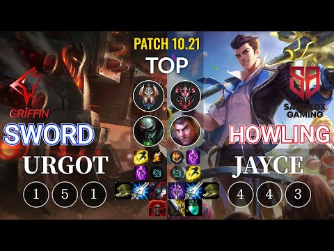 GRF Sword Urgot vs SB Howling Jayce Top - KR Patch 10.21