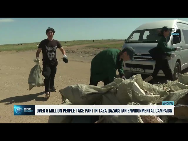 «Taza Kazakistan» çevre kampanyasına 6 milyonu aşkın kişi katıldı