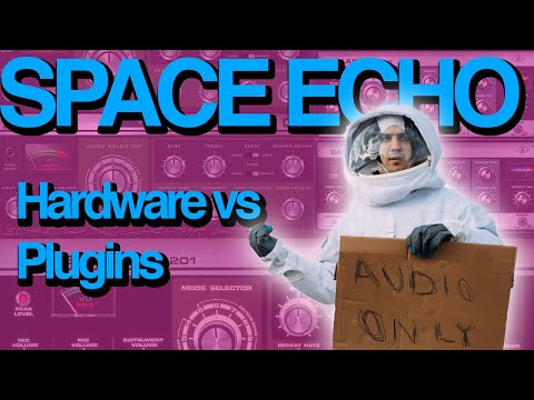 Roland RE-201 Hardware Space Echo vs AudioThing and UAD Plugins (no talking)