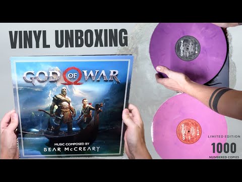 VINYL UNBOXING: BEAR MCCREARY | GOD OF WAR | LIMITED EDITION | NUMBERED | PURPLE & PINK MARBLED