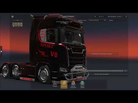 Euro Truck Simulator  2 Tour Dortmund nach Salzburg mit Getuntem Scania v8