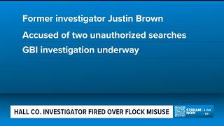 Hall County investigator fired over personal use of police camera system