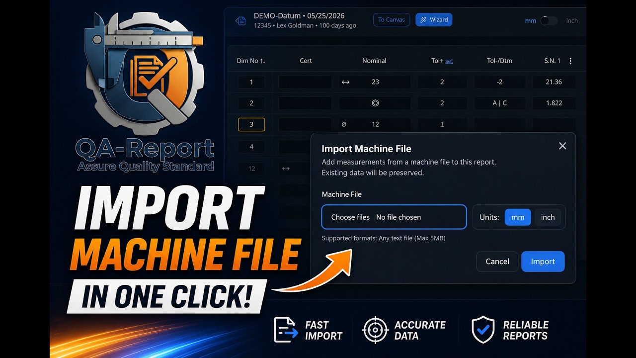 CMM File Import