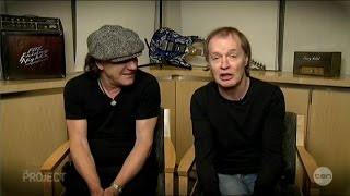 AC/DC Brian Johnson & Angus Young "Big Balls" Australian Tv Interview 28-11-2014