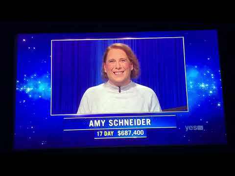 Jeopardy, intro - Amy Schneider DAY 18 (12/24/21)