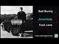 Bad Bunny - Amorfoda Lyrics English Translation - Dual Lyrics English and Spanish - Subtitles