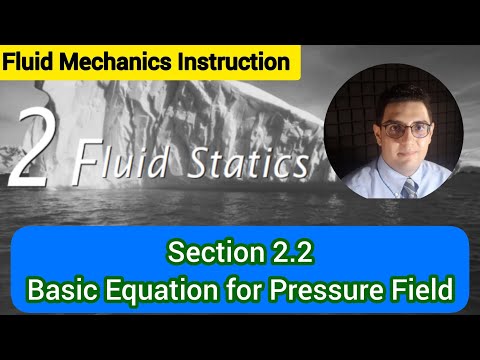 Fluid Mechanics 1 - Chapter 2 - Section 2.2 - Basic Equation for Pressure Field