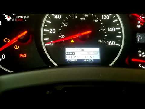 2011-2017 Nissan Quest Oil Service Reminder Reset Instructions