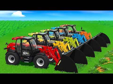 HARVESTING CARROTS AND PLOWING FIELD WITH JOHN DEERE TRACTORS - Farming Simulator 25