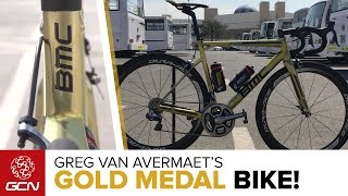 Greg Van Avermaet's Custom GOLD BMC Teammachine SLR01