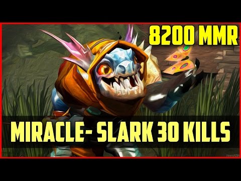 OG.Miracle 8200MMR Slark 30 Kills DOTA 2 gameplay