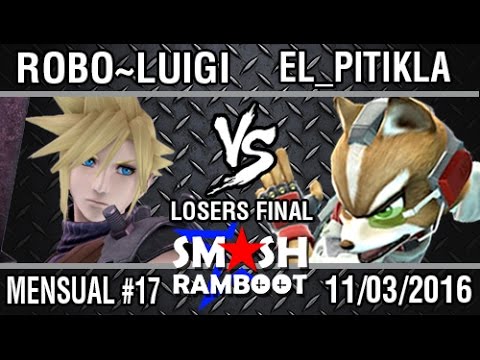 [SmashxRamboot #17] Robo~Luigi (Cloud) Vs. El_Pitikla (Fox) Losers Final