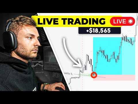 LIVE DAY TRADING - Making $18,565 (MY BIGGEST DAY EVER)