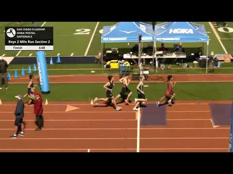 Boys 2 Mile Section 2 - San Diego Flagship HOKA Postal Nationals 2025 [Full Race Replay]