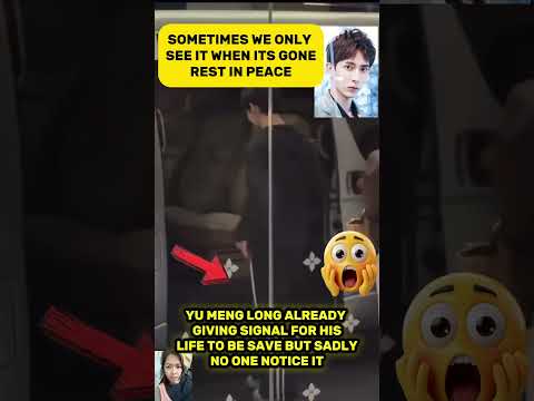 Yu Menglong giving sign before his death #trending #viralvideo #celebrity #ctto #yumenglong #shorts
