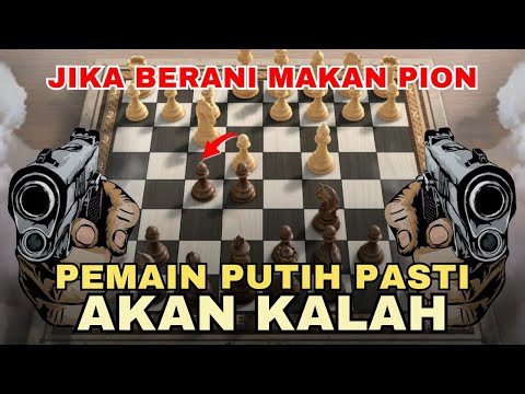 JEBAKAN CATUR HITAM PALING MEMATIKAN MELAWAN PEMBUKAAN PION E4 - Serangan Ganas Rousseau Gambit