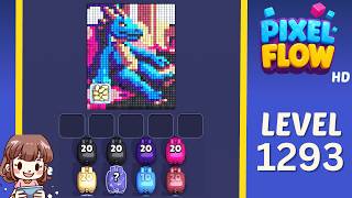 Pixel Flow Level 1293 Solution Walkthrough