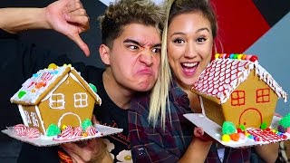 BOYFRIEND vs GIRLFRIEND GINGERBREAD HOUSE!