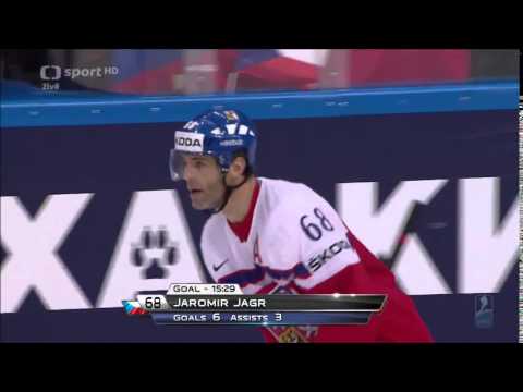 Jaromir Jagr gól na 4:3 (čtvrtfinále: Česko-Finsko)