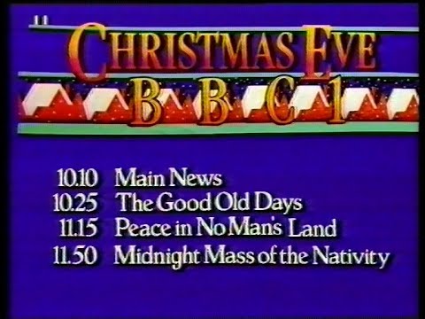 BBC One Continuity Christmas Eve 1981