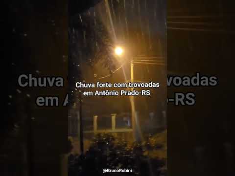 Chuva forte em Antônio Prado-RS