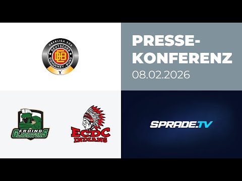08.02.2026 - Pressekonferenz - Erding Gladiators vs. ECDC Memmingen Indians