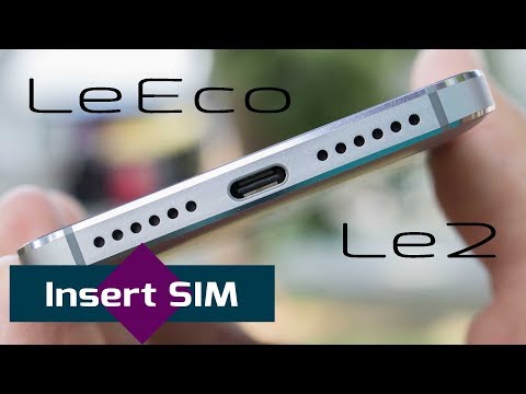 LeEco Le 2 How to insert SIM card / memory card