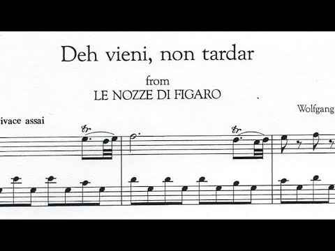 Deh vieni, non tardar (Le Nozze di Figaro), W. A. Mozart, Piano Accompaniment