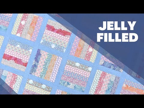 How to Make The Jelly Filled Quilt - FAST AND EASY jelly roll quilt perfect for beginners!