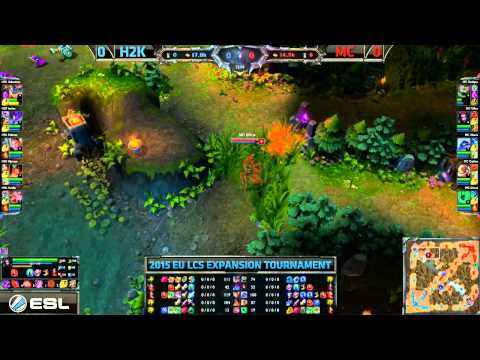 EU LCS Expansion tournament H2K vs Meloon Cats game 1 | H2K vs MC