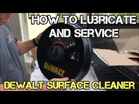 How to Lubricate and Service your Dewalt 18 inch Surface Cleaner