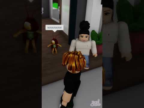 CUIDANDO UNA CUCARACHA EN BROOKHAVEN #SHORTS #ROBLOX