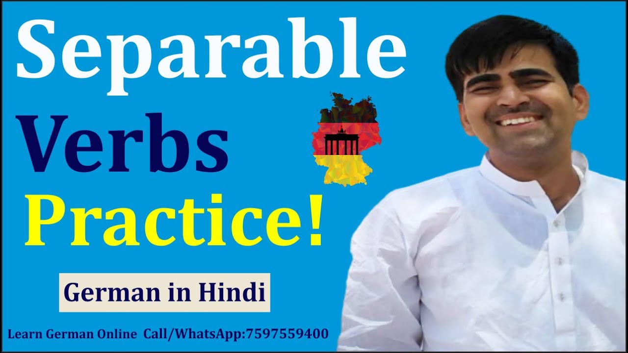 Separable verbs-practice!  German Grammar in Hindi  German For Beginners A1 Learn German