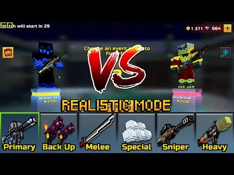 Pixel Gun 3D - Random Duel #3 [Realistic Mode]