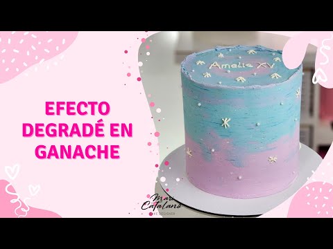Torta Efecto Degradé en ganache