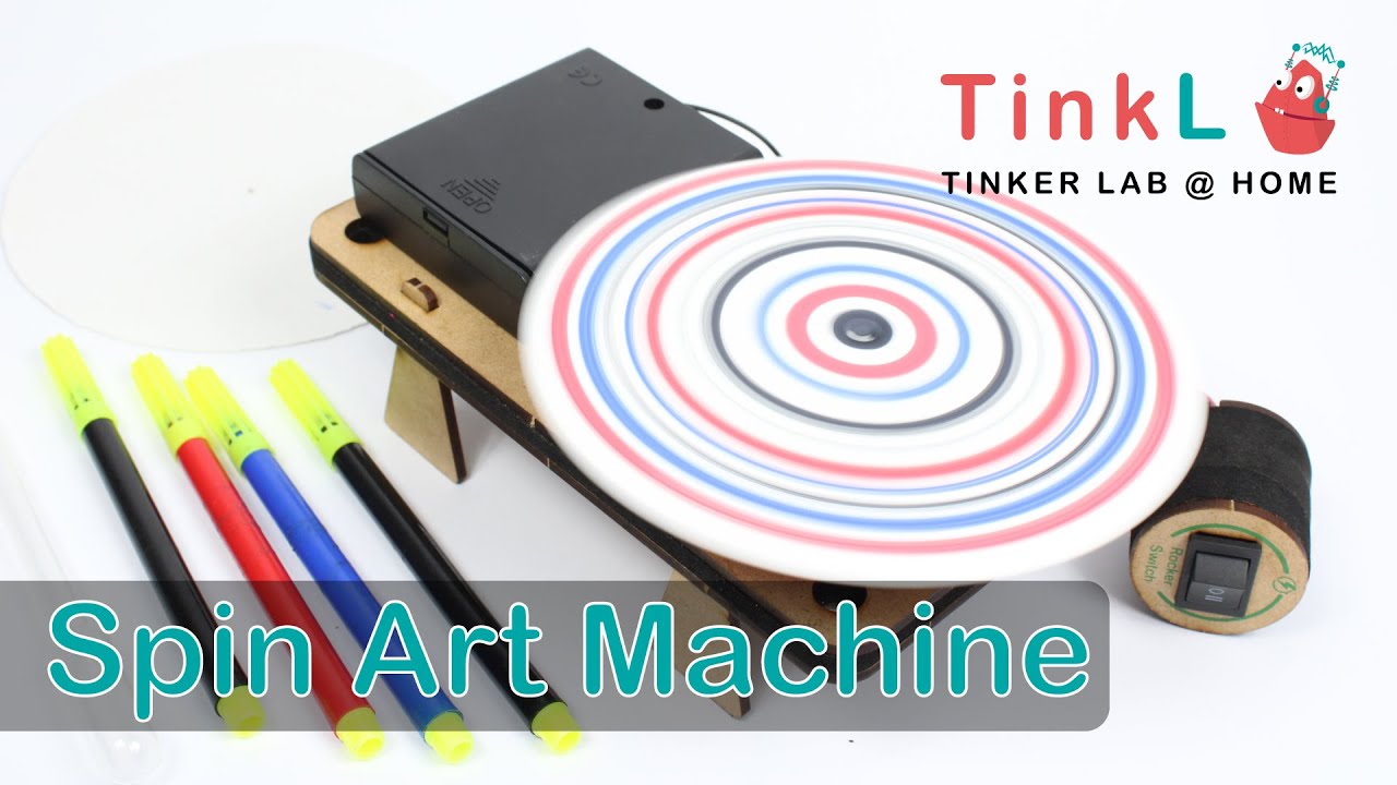 DIY Spin Art Machine | Junior Tinker Lab at Home | New