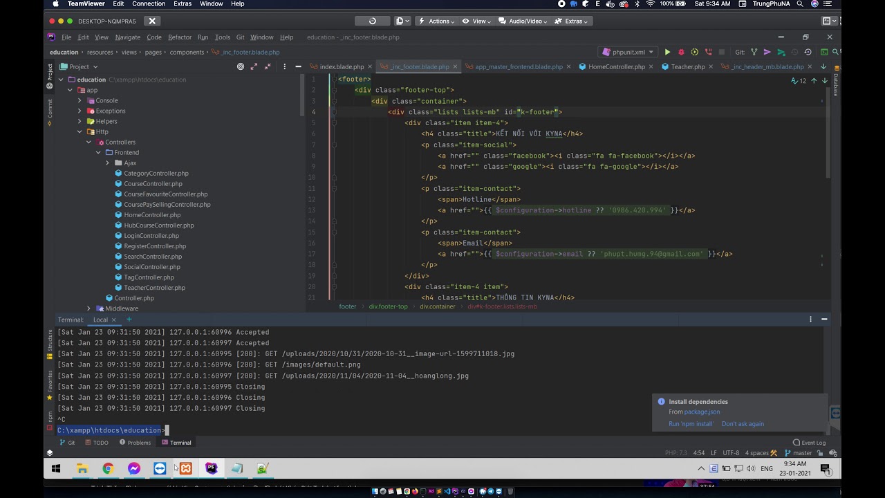 Support đồ án - Tạo domain ảo chạy laravel