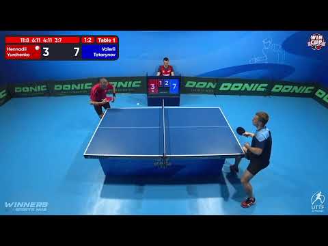 21:00 Hennadii Yurchenko (1:3) Valerii Tatarynov West 5 WIN CUP 13.10.2022 | TABLE TENNIS WINCUP