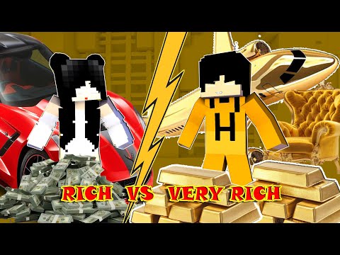 Rich VS Very Rich But They are Still Good Person #minecraft #animation